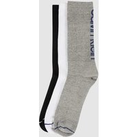 CK Calvin Klein Socken mit Stretch-Anteil im 3er-Pack in Mittelgrau Melange, Größe 40/46 von CK Calvin Klein