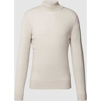 CK Calvin Klein Strickpullover mit Stehkragen in Sand, Größe S von CK Calvin Klein