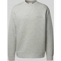 CK Calvin Klein Sweatshirt mit Label-Detail Modell 'SPACER' in Kitt, Größe XXL von CK Calvin Klein