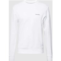 CK Calvin Klein Sweatshirt mit Label-Detail in Weiss, Größe XXL von CK Calvin Klein