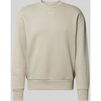 CK Calvin Klein Sweatshirt mit Label-Print Modell 'NANO' in Stein, Größe XXL CK Calvin Klein Sweatshirt mit Label-Print Modell 'NANO' in Stein, Größe XXL von CK Calvin Klein
