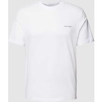 CK Calvin Klein T-Shirt aus reiner Baumwolle in Weiss, Größe M von CK Calvin Klein