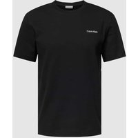 CK Calvin Klein T-Shirt mit Label-Detail in Black, Größe L von CK Calvin Klein