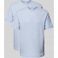 CK Calvin Klein T-Shirt mit Label-Print Modell 'NANO' in Hellblau, Größe XL von CK Calvin Klein