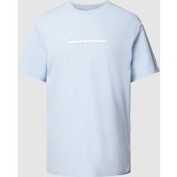CK Calvin Klein T-Shirt mit Label-Stitching in Hellblau, Größe XL von CK Calvin Klein