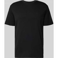 CK Calvin Klein T-Shirt mit Logo-Stitching Modell 'SUPIMA' in Black, Größe L von CK Calvin Klein