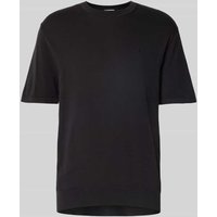 CK Calvin Klein T-Shirt mit Logo-Stitching Modell 'SUPIMA' in Black, Größe S von CK Calvin Klein