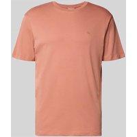 CK Calvin Klein T-Shirt mit Logo-Stitching Modell 'SUPIMA' in Lachs, Größe XXL von CK Calvin Klein