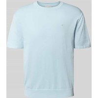 CK Calvin Klein T-Shirt mit Logo-Stitching Modell 'SUPIMA' in Sky, Größe L von CK Calvin Klein