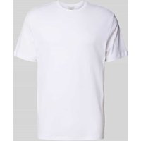 CK Calvin Klein T-Shirt mit Logo-Stitching Modell 'SUPIMA' in Weiss, Größe XXL von CK Calvin Klein