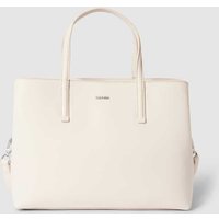 CK Calvin Klein Tote Bag mit abnehmbaren Schulterriemen in Offwhite, Größe One Size von CK Calvin Klein