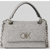 CK Calvin Klein Umhängetasche mit Label-Detail Modell 'RE-LOCK' in Hellgrau Melange, Größe 1 von CK Calvin Klein