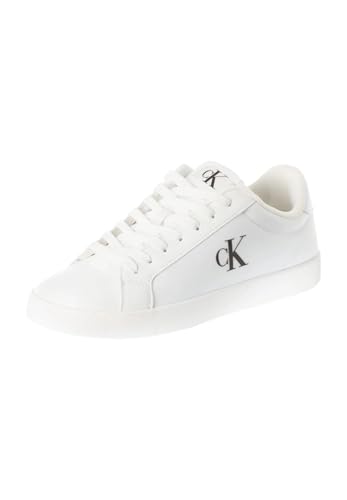 Calvin Klein Damen Cupsole Sneaker Low Top, Weiß (Triple Bright White), 39 von Calvin Klein