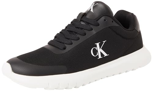Calvin Klein Damen Runner Sneaker Eva Mesh Sportlich, Schwarz (Black/Bright White), 41 von Calvin Klein