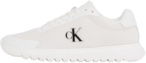 Calvin Klein Damen Runner Sneaker Eva Mesh Sportlich, Weiß (Triple Bright White), 39 von Calvin Klein