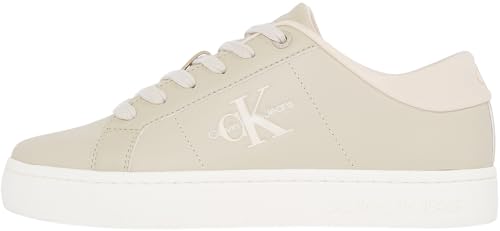Calvin Klein Damen Classic Cupsole LOWLACEUP LTH WN YW0YW01444 Leichtathletik-Schuh, Beige (Eggshell/Whisper Pink), 39 EU von Calvin Klein