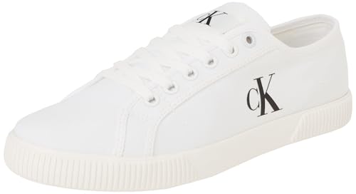 Calvin Klein Damen Vulcanized Sneaker Essential Low Top, Weiß (Triple Bright White), 39 von Calvin Klein