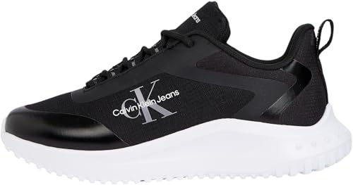 Calvin Klein Damen Runner Sneaker Eva Low Lace Mix Sportlich, Schwarz (Ck Black), 38 von Calvin Klein