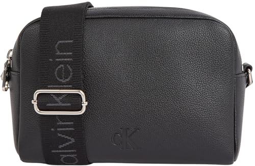 Calvin Klein Damen Umhängetasche Ultralight Camera Bag Breiter Tragegurt, Schwarz (Black), Einheitsgröße von Calvin Klein