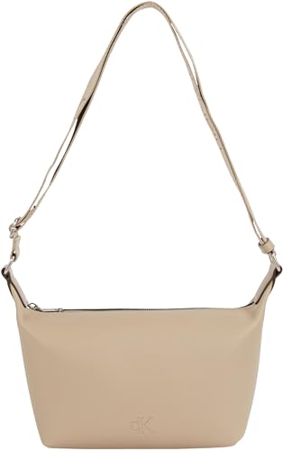 Calvin Klein Damen Schultertasche Ultralight mit Reißverschluss, Grau (Crockery), Einheitsgröße von Calvin Klein