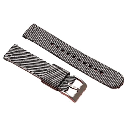 CKAKZTPTEV Ersatzarmband aus Nylon for Damen und Herren(Gray,20mm) von CKAKZTPTEV