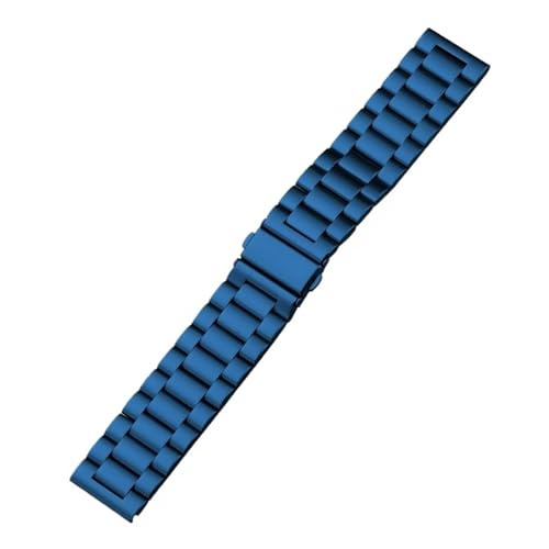 CKAKZTPTEV Metall-Uhrenarmbänder for Männer und Frauen, Smart-Uhrenarmband for Uhrenarmbänder mit Schnellverschluss ·(Blue,22mm) von CKAKZTPTEV