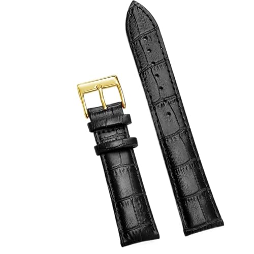 CKAKZTPTEV Universal-Ersatz-Uhrenarmband aus Leder for Männer und Frauen(Black 3,21mm) von CKAKZTPTEV