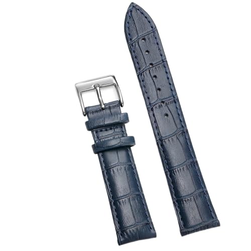 CKAKZTPTEV Universal-Ersatz-Uhrenarmband aus Leder for Männer und Frauen(Dark Blue 1,20mm) von CKAKZTPTEV