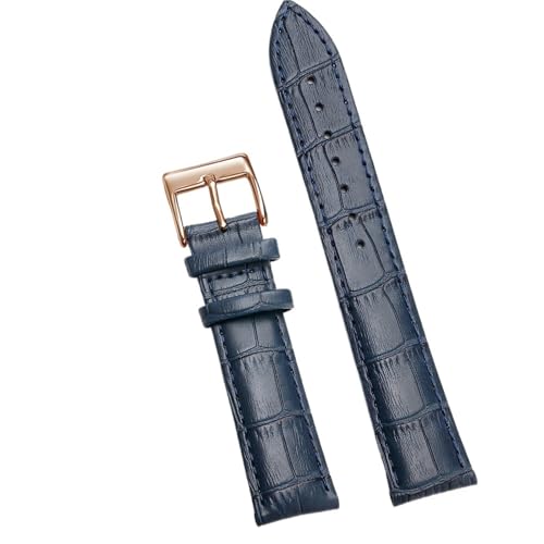 CKAKZTPTEV Universal-Ersatz-Uhrenarmband aus Leder for Männer und Frauen(Dark Blue 2,18mm) von CKAKZTPTEV