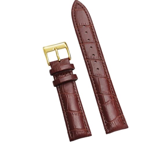 CKAKZTPTEV Universal-Ersatz-Uhrenarmband aus Leder for Männer und Frauen(Dark Brown 3,18mm) von CKAKZTPTEV