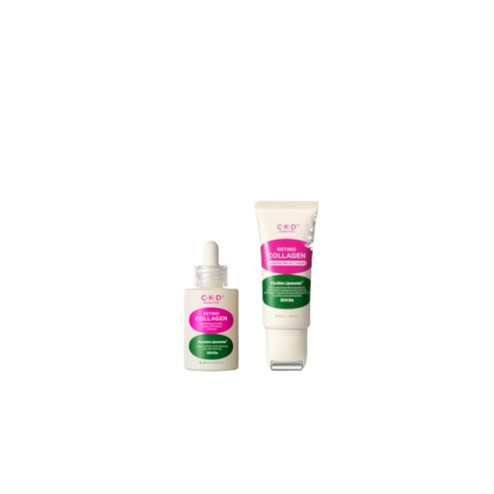 CKD - Retino Collagen Guasha Neck Cream - 50ml (1ea) + Retino Collagen Small Molecule 300 Collagen Pumping Ampoule - 30ml... von CKD