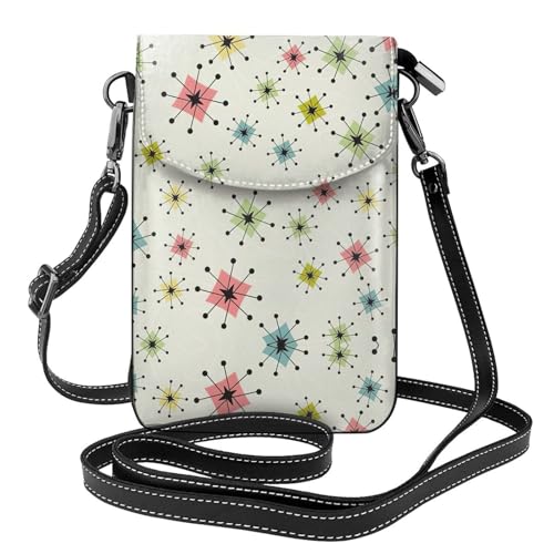 CKGODGF Atomic Stars Retro Muster Print Stilvolle Leder-Umhängetasche, perfekt für Reisen und den täglichen Gebrauch, kompakt und funktional CKGODGF Atomic Stars Retro Muster Print Stilvolle Leder-Umhängetasche, perfekt für Reisen und den täglichen Gebrauch, kompakt und funktional von CKGODGF