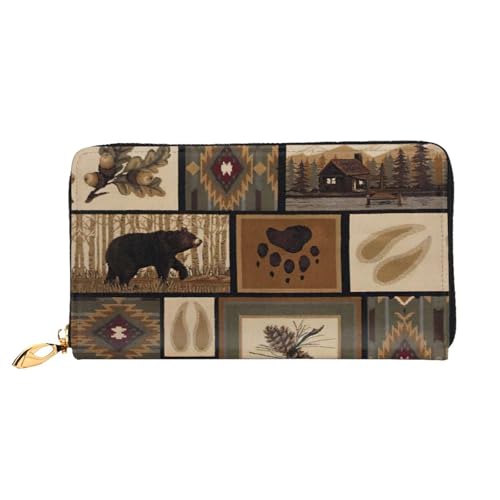 CKGODGF Wild Animals Retro Farmhouse Print Fashion Leather Long Wallet for Men and Women with Zipper,Suitable for Travel CKGODGF Wild Animals Retro Farmhouse Print Fashion Leather Long Wallet for Men and Women with Zipper,Suitable for Travel von CKGODGF