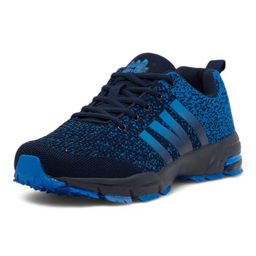 CKK Herren Laufschuhe Leicht Sportschuhe Atmungsaktive Traillaufschuhe Rutschsichere Turnschuhe, Dunkelblau Blau 43 von CKK