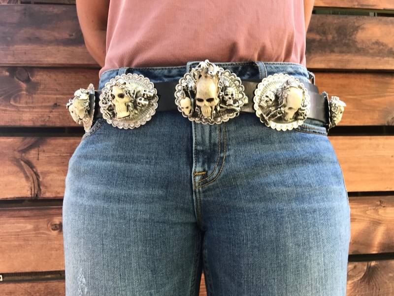 Skull Concho Gürtel Skull Concho Gürtel von CKSilverDesigns