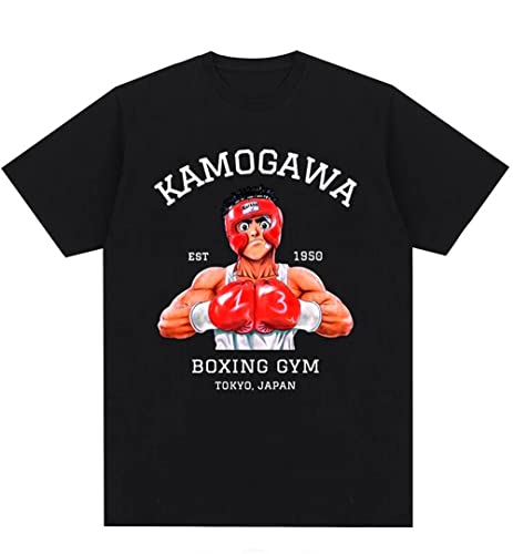 CKurityn Anime Kamogawa Boxing Gym T Shirt Männer Damen Makunouchi Takamura KGB Grafik T-Shirts Kleidung Harajuku Streetwear von CKurityn