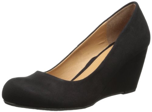 CL by Chinese Laundry Women's Nima Wedge Pump, Black Super Suede, 8 UK von Chinese Laundry