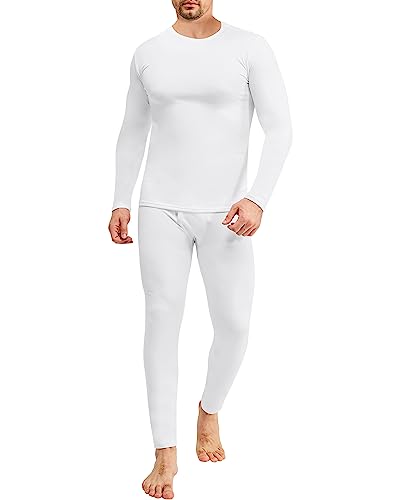 CL convallaria Thermounterwäsche Herren, Funktionsunterwäsche Skiunterwäsche Winter Thermowäsche Set Warm Weich Funktionswäsche Thermo Unterwäsche Thermounterhemd Thermounterhose für Männer von CL convallaria