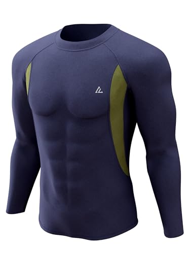 CL convallaria 1er Pack Thermounterwäsche Unterhemd Herren Thermo Oberteil Innenfleece Funktionsunterwäsche Thermoshirt Langarm für Winter von CL convallaria