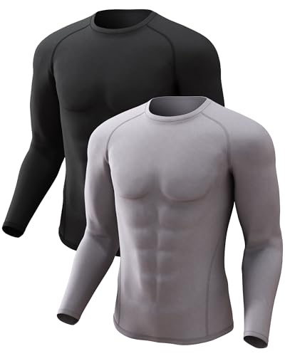 CL convallaria 2er Stück Thermounterwäsche Unterhemd Herren Thermo Oberteil Innenfleece Funktionsunterwäsche Thermoshirt Langarm CL convallaria 2er Stück Thermounterwäsche Unterhemd Herren Thermo Oberteil Innenfleece Funktionsunterwäsche Thermoshirt Langarm von CL convallaria