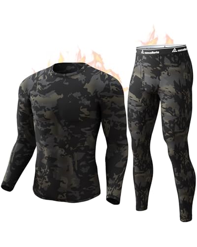 CL convallaria Thermounterwäsche Herren, Funktionsunterwäsche Skiunterwäsche Atmungsaktiv Innenfleece Winter Thermowäsche Warm Weich Thermounterhemd Thermounterhose für Männer, Mehrfarbig CL convallaria Thermounterwäsche Herren, Funktionsunterwäsche Skiunterwäsche Atmungsaktiv Innenfleece Winter Thermowäsche Warm Weich Thermounterhemd Thermounterhose für Männer, Mehrfarbig von CL convallaria