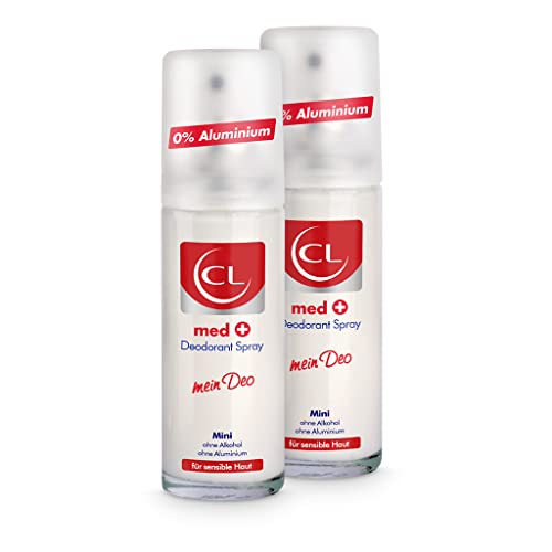 CL 2x medcare+ Deodorant Spray für sensible Haut - 20 ml Deo Spray ohne Aluminium & Zink bietet aktiven Schutz & sanfte Pflege - Deo Herren & Damen - Deodorant Männer & Frauen von CL