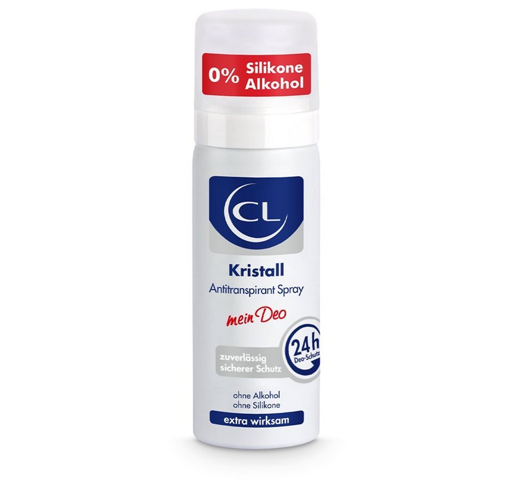 CL Deo-Spray Kristall Antitranspirant gegen starkes Schwitzen - 50 ml, 1-tlg. von CL