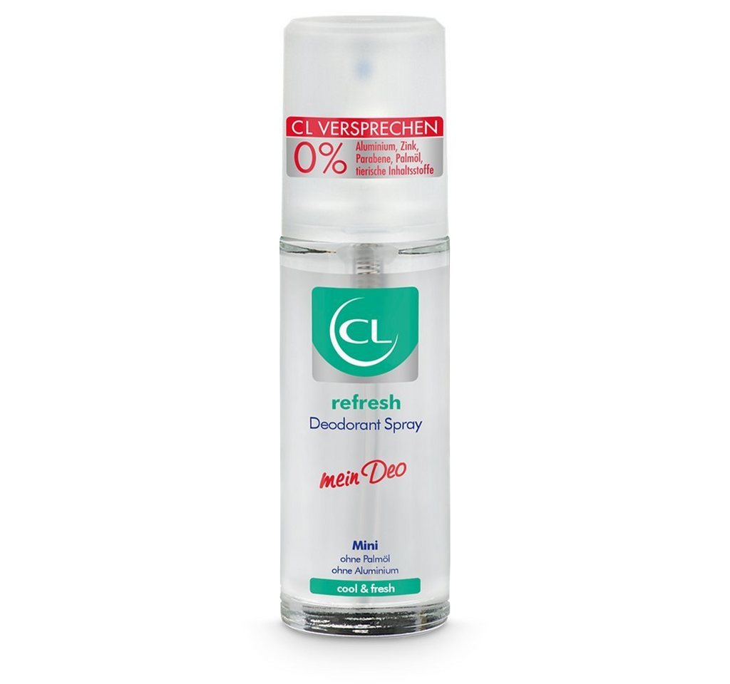 CL Deo-Zerstäuber refresh Deodorant Spray mit kühlender Wirkung - 20 ml Deo Spray, 1-tlg. von CL