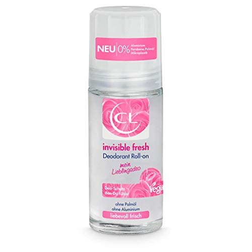 CL invisible fresh Deodorant Roll-on mit langanhaltendem Duft - 50 ml Deo Roller ohne Aluminium, Zink & Mikroplastik mit frischem Blütenduft - veganes Deo Damen ohne weiße Flecken - Deodorant Frauen von CL