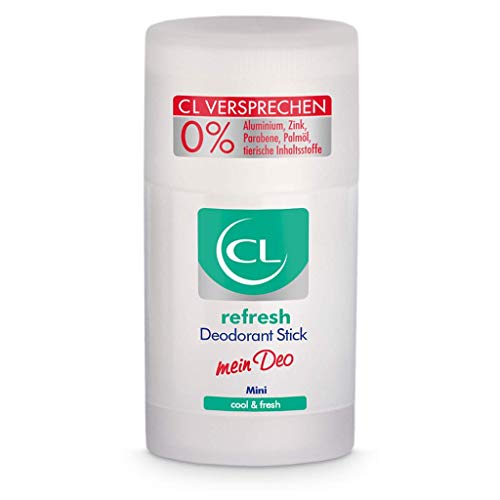 CL refresh Deodorant Stick mit kühlender Wirkung - 25 ml Deo Stick ohne Aluminium & Zink bietet Frische - veganes Deo Herren & Damen - antibakterielles Deodorant Männer & Frauen mit ProVitamin B5 von CL