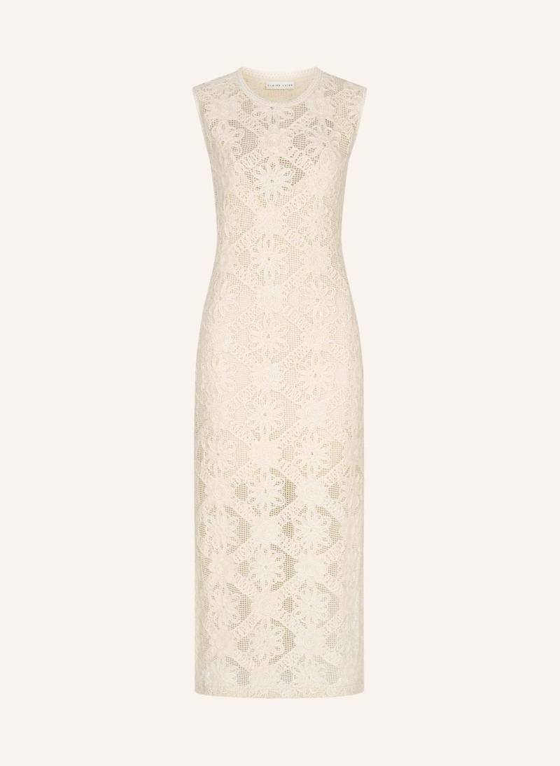 Claire Luise Besticktes Chiffonkleid beige von CLAIRE LUISE