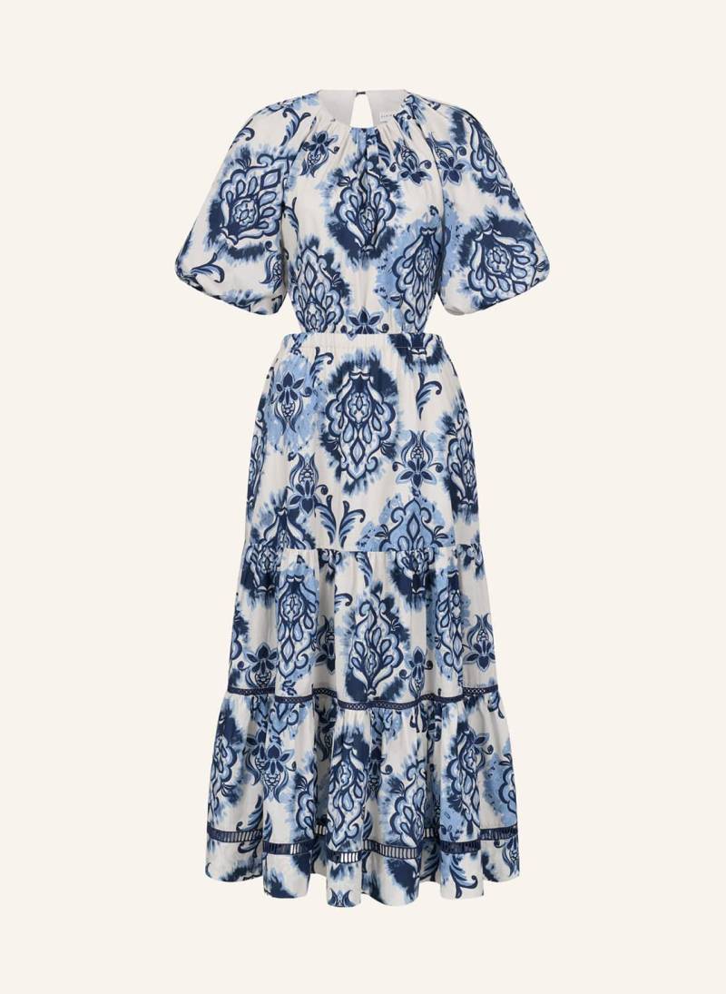 Claire Luise Cut-Out Kleid Floral blau von CLAIRE LUISE