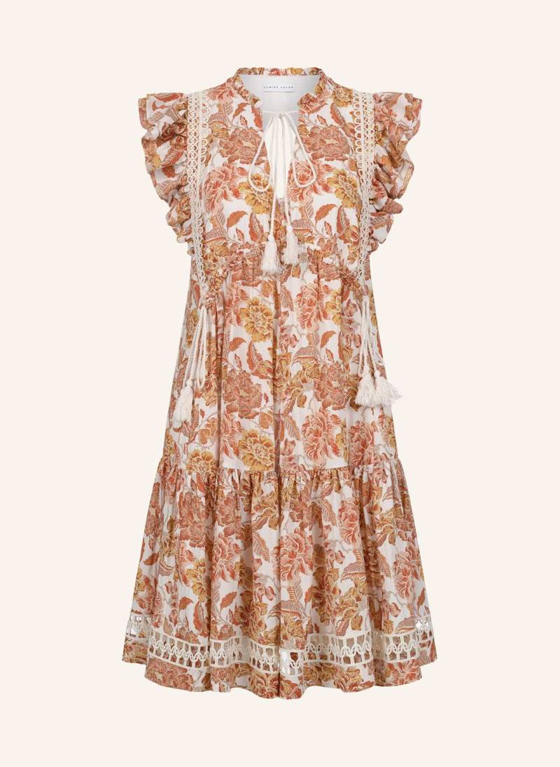 Claire Luise Florales Freizeitkleid beige von CLAIRE LUISE