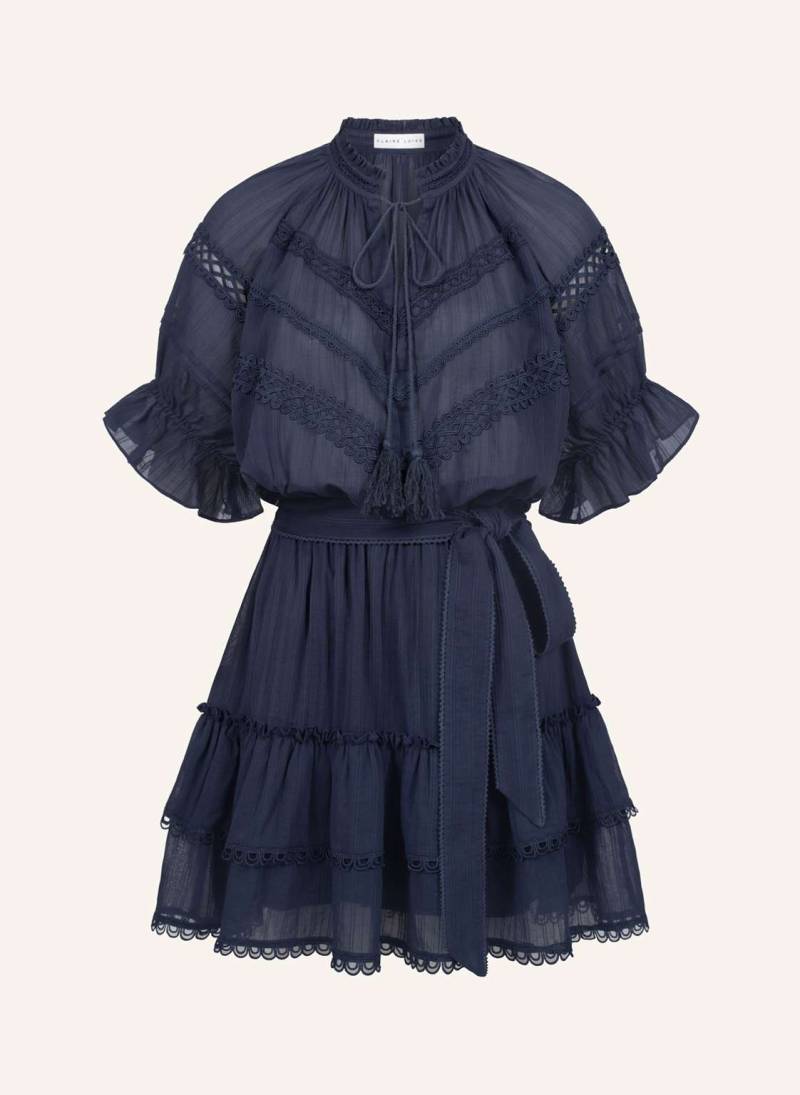 Claire Luise Wickelkleid Mit Ballonärmeln blau von CLAIRE LUISE